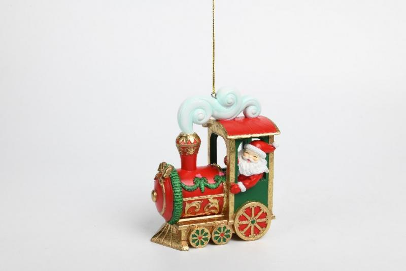 Дед Мороз  в поезде (подвесной)